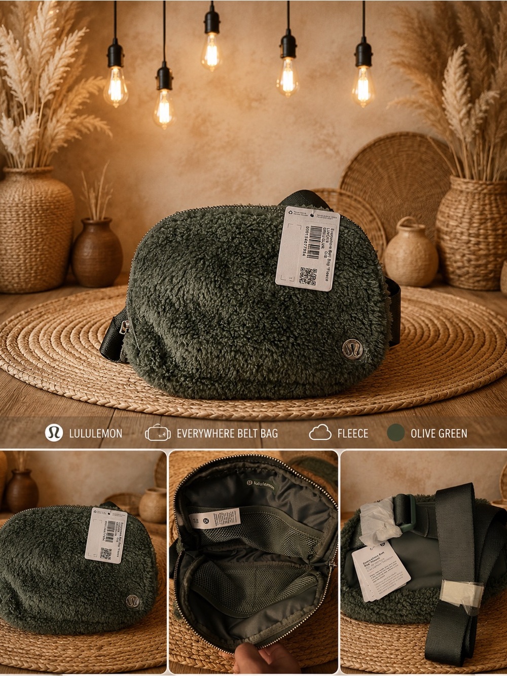 Lululemon Everywhere Belt Bag Fleece NWT
